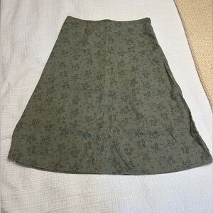 Linen & Cotton Midi-Skirt - Eddie Bauer